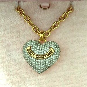 Juicy Couture Jeweled Heart Necklace